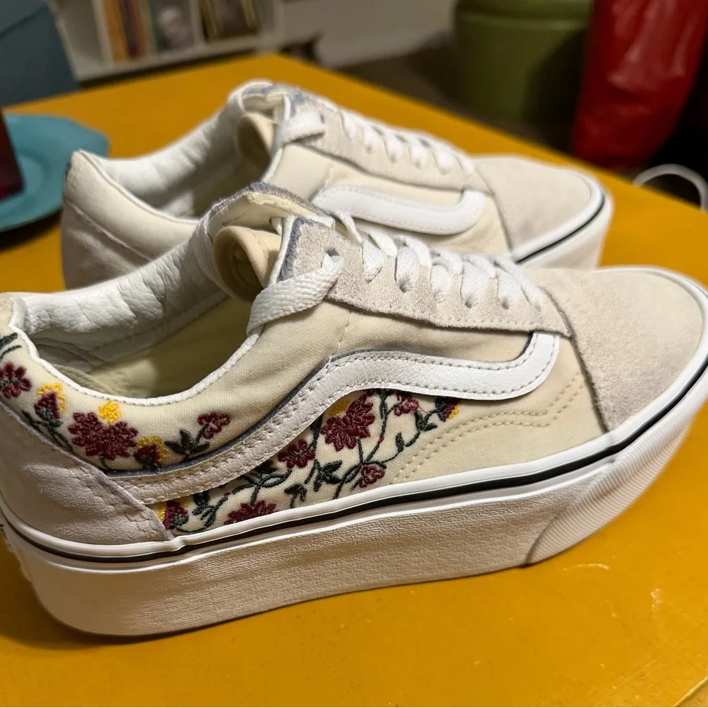 Vans Old Skool Platform Floral - Picture 1 of 3